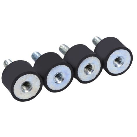 4x Gummi-Stoßdämpferhalterungen Antivibrations-Silentblock für M6-Federn (1/4)