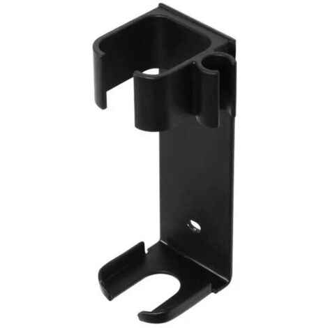 Set mit 2 Wandhalterungen für Lockenstäbe, Aufbewahrungsorganizer für Friseurwerkzeuge, Halterung für Glätteisen, Lockenstäbe, Haarglätter, Kämme (Schwarz) (1/4)