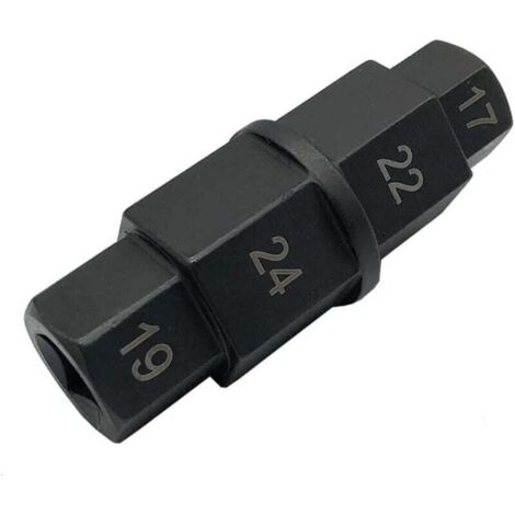 Innensechskant-Steckschlüssel für Motorrad-Vorder- und Hinterradachse 17/19/22/24 mm (1/4)