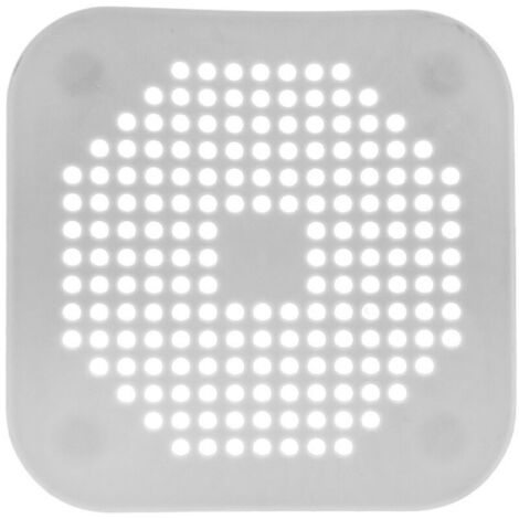 3-teiliger französischer Haarfilter für Waschbecken/Badewanne/Dusche, Silikon-Gummistopfen für Bad/Küche (Grau) (1/4)