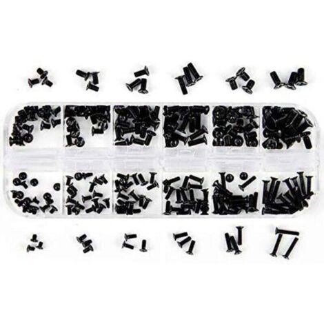 240-teiliges Universal-Laptop-Schraubenset M2 M3 M2.5 Schwarz (1/4)