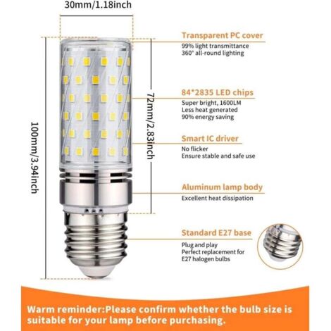 4er-Pack H1-LED-Lampen – 6000 K – Weiß – Geeignet für Nebel- und