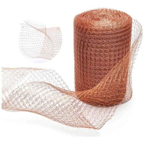 Schädlingsbekämpfungsnetz aus 100 % Kupfer, wirksam gegen Nacktschnecken, Schnecken, Nagetiere und Vögel, für den Innen- und Außenbereich, 6 m