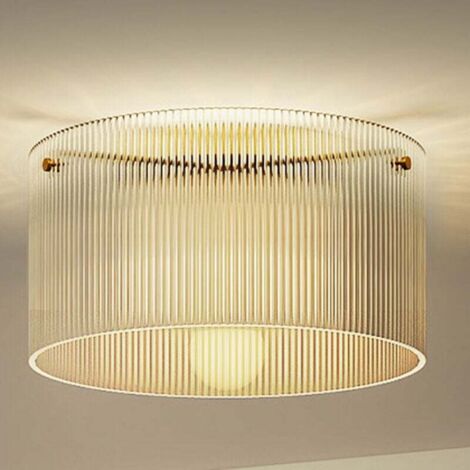 Moderne 40-W-LED-Deckenleuchte mit E27-Sockel für Wohnzimmer, Flur, Esszimmer, Küche, transparent (1/4)