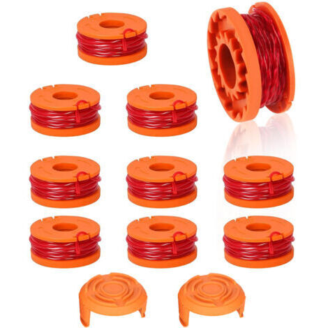 Ersatzspule für WORX WA0010/WA6531 Rasenmäher, kompatibel mit Worx WA0010, Netzstecker für automatisches Unkrautentfernungskabel, Kabel für Akku-Rasenmäher, 10er-Packung (1/4)