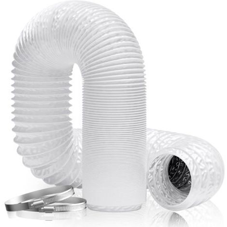Flexibler Lüftungsschlauch 160 mm x 6/8/10 m aus Aluminiumfolie und PVC für Wäschetrockner und Abluftventilatoren (1/4)