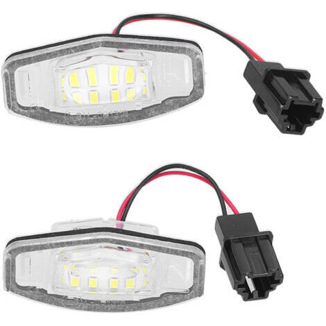 Paar LED-Kennzeichenleuchten, weißes Licht 34100S0A013, passend für Honda Civic/Pilot/Accord/Odyssey (1/4)