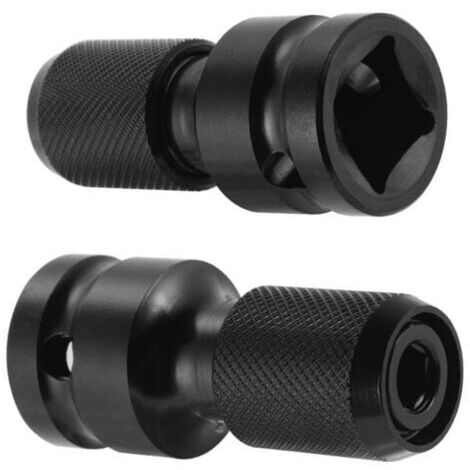 Set mit 2 1/2"-Vierkant-auf-1/4"-Sechskant-Steckschlüsseladaptern, Schnellspannfutter-Konverter für Schlagschrauber und Schraubendreher-Bithalter (1/5)