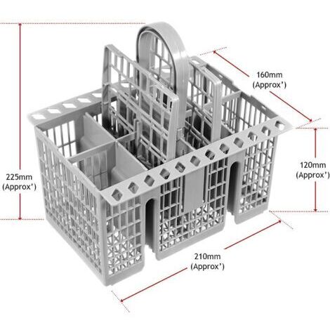 Original Besteckkorb (AS0009073, 1883200100) Kompatibel mit Geschirrspülern von BLOMBERG, DIPLOMAT, IKEA ELECTROLUX, HYGENA, IKEA, POLAR, SIEMENS, ETNA, NOVY, CONTINENTAL EDISON, TECHNIKA, DE DIETRICH (1/3)