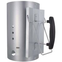 Rapidfire Anzündkaminanzünder – Kompakter Anzünder mit zwei Griffen, für Holzkohlegrills und mehr, Anzündhilfe für Holzkohle und Briketts
