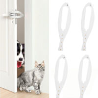 Set mit 4 Katzenklappenverschlüssen, 5 verstellbare Größen, Riemenbreite von 6,35 bis 15,22 cm.