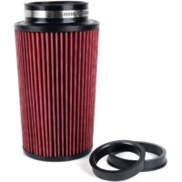 Universeller Hochleistungs-Rundkegelluftfilter 76 mm, 89 mm, 101 mm, drei Größen in einem (rot)