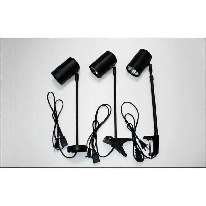 Luci LED Per Fiere E Stand Espositivi SUNLITOPTO - Kit Da 2 Pezzi Con Morsetti, 3600 Lumen, Bianco Freddo, Colore Nero - 6