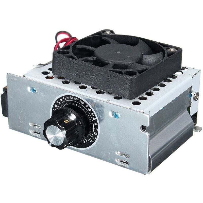 Regolatore di Tensione SCR 4000W Dimmer 220V AC Regolatore di Potenza Controllore di Velocità Motore Elettrico Termostato per Piccoli Motori