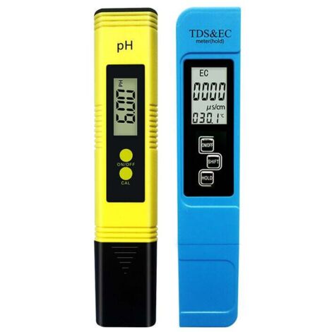 Set 1 Tester Digitale Multifunzione 3 in 1 per Qualità dell'Acqua: Misuratore TD
