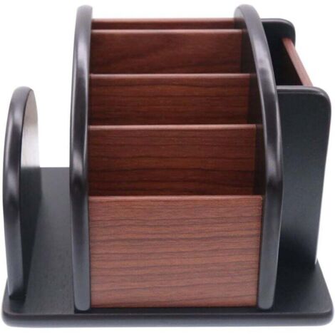 ECOSEAO Grande Girevole Snack Box, Rotondo Scatola per Spuntini con 6 Scomparti, Contenitore Rotante con Coperchio e Manico per Snack Spezie Frutta