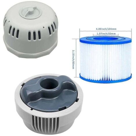 XtremepowerUS Cloratore Automatico In Linea Per Piscina - Da 3 Pollici - Capacità 4,1 Kg