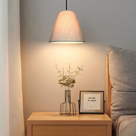 HERCHR set di 6 paralumi a clip per lampade e lampadari classico, Ricambio paralume in tessuto, Piccolo Paralumi realizzato a mano, Paralume Moderno bianco per Lampadario, 3,5 X 5,2 X 5,5 Pollici
