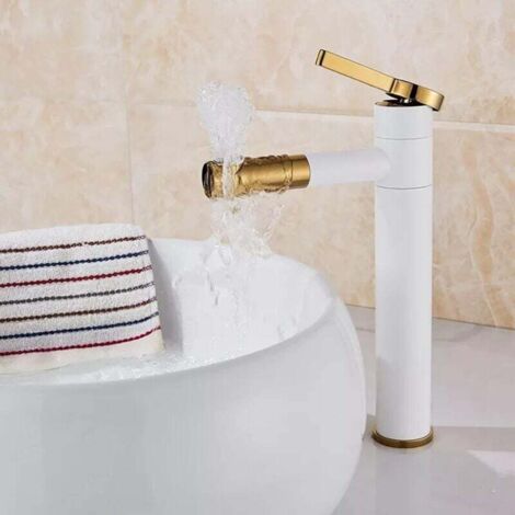 Jabbol Rubinetto Per Lavabo Da Bagno - Modello 8804BG, Design Elegante, Facile Installazione