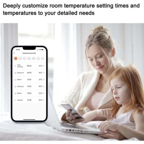 AVIDSEN Kit di avviamento termostato per radiatore intelligente con adattatore, relè di connessione per rete, Wi-Fi, app per smartphone, senza abbonamento, installazione facile