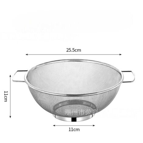 Scolapasta in acciaio inox 18 cm doppia impugnatura S