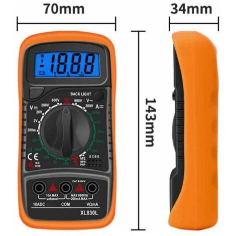 Misuratore di frequenza voltmetro digitale AC, strumento di test del monitor di frequenza di tensione generatore 80-500V LED incorporato, per