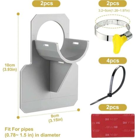 Supporto porta tubo flessibile in plastica