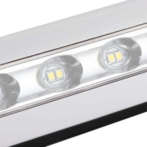 acegoo Luce per veranda esterna per camper, con 3 modalità di illuminazione (1800K, 6500K, rossa), base bianca Nano impermeabile IP65, ideale per barche, cabine, camion, camper, colore nero 1