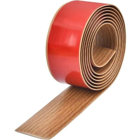 Profilo Di Transizione Autoadesivo In PVC 50 Mm – Striscia Flessibile Per Pavimenti, Colore Rovere Giallo, Lunghezza 5 M