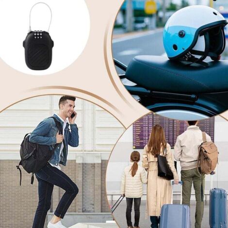 Lucchetto a Combinazione 3 Cifre per Valigia, Bagagli, Borsa da Viaggi