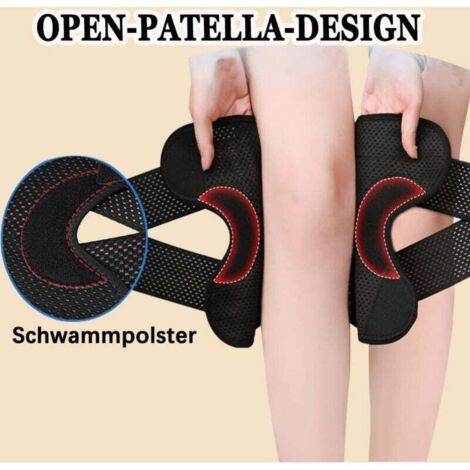 Ginocchiera Sottile Con Supporti Laterali A Compressione Regolabile - Beige - Per Sport E Uso Quotidiano