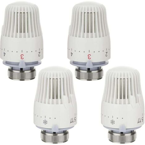 Testa termostatica bianca con sensore a liquido Misura M30x1.5