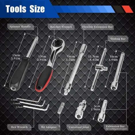 IGTOPS Chiave a forchetta di prolunga per aste di porco con azionamento da 1/2/21 mm, chiave di estensione per chiave inglese per una maggiore leva (Silver White