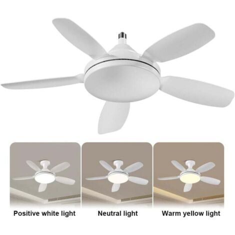 Ventilatore A Soffitto LED 24W Con Telecomando – 42 Cm, 3 Velocità, Luce Regolabile 3000K-6000K, 8 Pale Invisibili, Bianco, Perfetto Per Soffitti Bassi