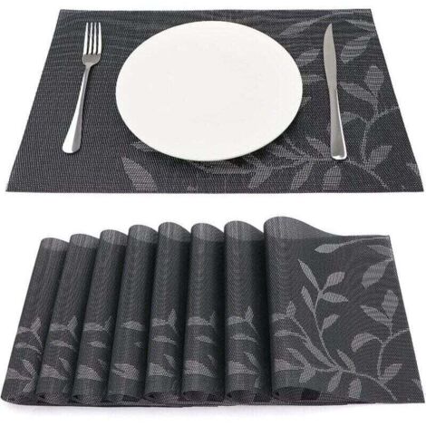 Set Di 4 Tovagliette Natalizie in PVC, 30 X 45 Cm, Resistenti