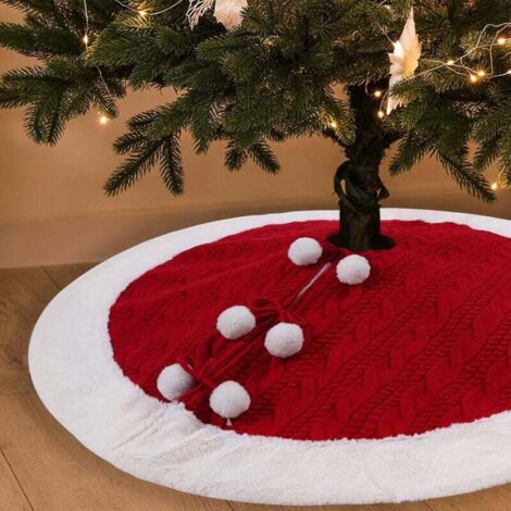 Gonna Per Albero Di Natale In Vimini | Cesto Copripiede Fai Da Te | Marrone Scuro, Diametro 60 Cm | Decorazione Natalizia Naturale