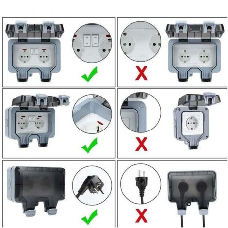 Interruttore Impermeabile IP65 Markelos Per Esterni (nero) - 3A 250V - Garanzia Di Sicurezza