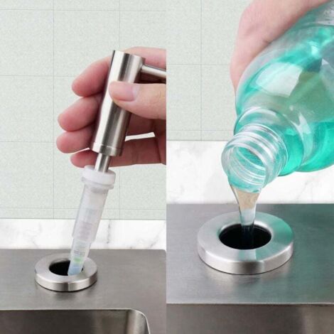 Dispenser sapone da parete YUKON in vetro e ottone bianco cromo 200 ml