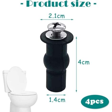 Engelblick 8 Pezzi Kit Fissaggio WC Universale, Viti In Acciaio Inox 304 E Gomma Espandibile Per Sedile Water, Adatto A Fori Da 14 A 18 Mm