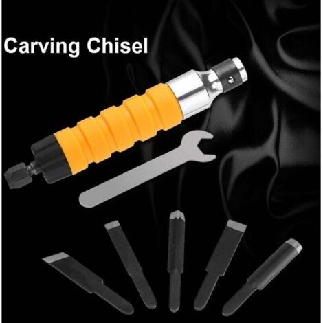 Scalpello Elettrico Per Legno YJINGRUI – Motore Brushless Fino A 11500 Giri/min, 8 Punte Intercambiabili, Per Intaglio Professionale E Hobbisti