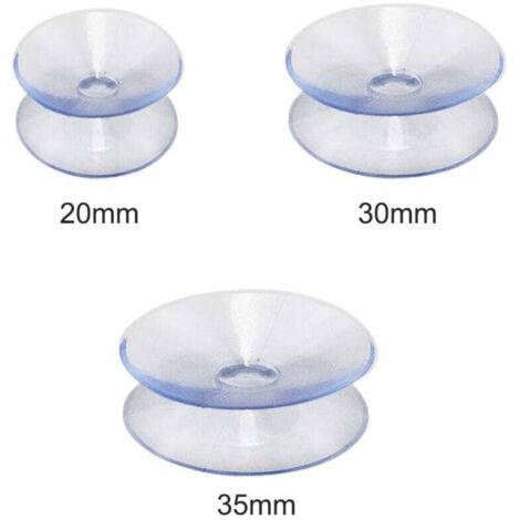 Lote De 10 Ventosas De Silicona Doble Cara – Transparentes, Antideslizantes, De 30mm, Para Fijar Mesas, Espejos Y Ventanas, Sin Dejar Residuos
