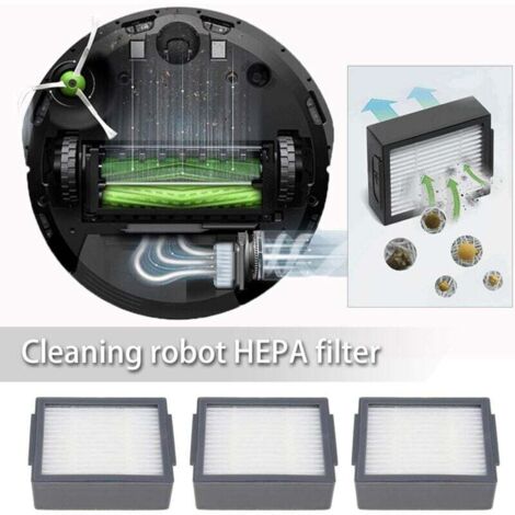 The Lord Of The Tools - 10 Filtri HEPA Per Robot Aspirapolvere Roomba - Compatibili Con Serie I7, I3, E5, E6, E7 (65x50x20mm)