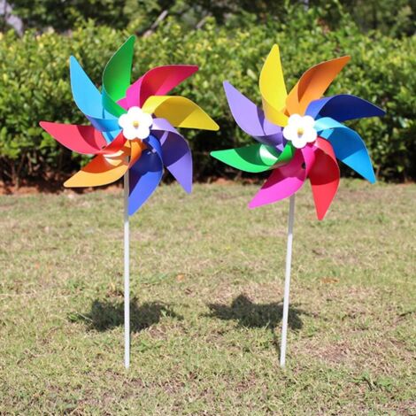 Molino De Viento Luminoso Con Música Y Luces LED | Juguete Giratorio Para Jardín Y Parque | Funciona Con Pilas AA