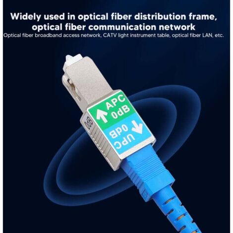 Adaptador de fibra óptica SC UPC macho a SC APC hembra, 1310 nm/1550 nm ...