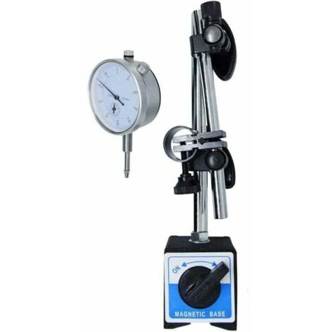 Produktbild von KATSU Messuhr DTI 0–10 Mm Mit Magnetfuß – Präzision 0,01 Mm – Magnetfußhöhe 350 Mm – 60 Kg Haftkraft – Inkl. Messuhr & Standfuß