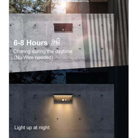 FOCO LED EXTERIOR SOLAR CON SENSOR DE MOVIMIENTO IP44 HOTECHE