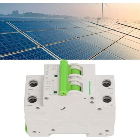 Interruptor de desconexión miniatura de CC 2P, 125 A, IP65, resistente al agua, para sistemas solares fotovoltaicos de 1000 V