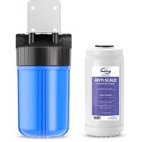 iSpring WDS80K Filtro Acqua Anticalcare 10" x 4,5", Inibitore di Calcare Brevettato, Anti Incrostazioni, Prevenzione Calcare in Tubi