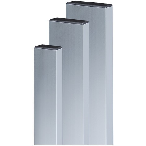 Stadia in alluminio con tappi 80x40 Lamel - Lunghezza: 200 cm