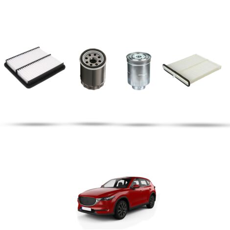 Kit tagliando 4 filtri compatibile con Mazda CX-5 (KF) 2.2 Skyactiv-D 129kw dal 2017 (1/5)